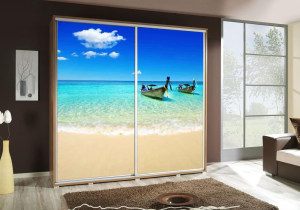 Szafa PENGRAF 205 z grafiką PLAŻA 2