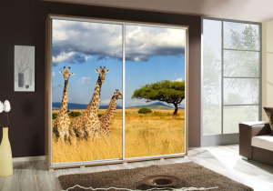 Szafa PENGRAF 205 z grafiką ŻYRAFA 2