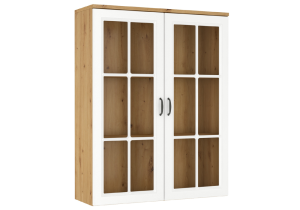 FLAWIA Nadstawka 100 dąb artisan biały mdf.png