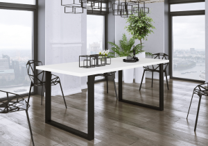 Stół industrialny 185x67 Biały.png