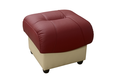 Pufa ze skóry naturalnej "RAKOL"