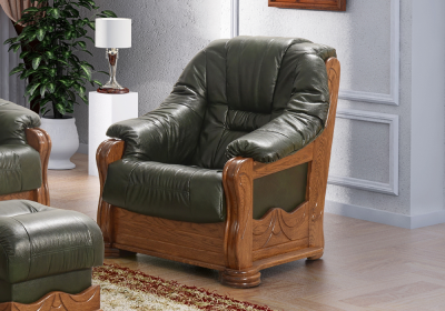Fotel klasyczny skórzany "BORN"