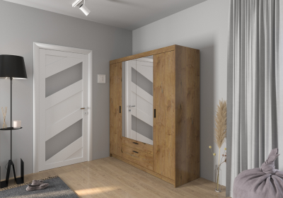 Szafa 4-drzwiowa z lustrami ELENA