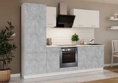 Meble kuchenne TONI 260 bellato szary/biały oraz inne kolory