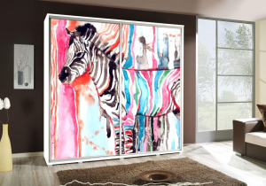 Szafa PENGRAF 205 z grafiką ZEBRA