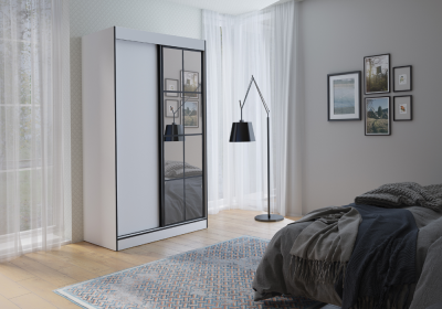 Szafa przesuwna OSLO II 120 w dwóch kolorach