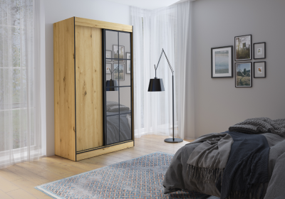 Szafa przesuwna OSLO II 120 w dwóch kolorach