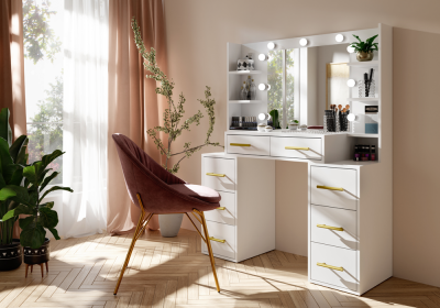 Toaletka z szufladami i półkami SPAIN - 4 kolory