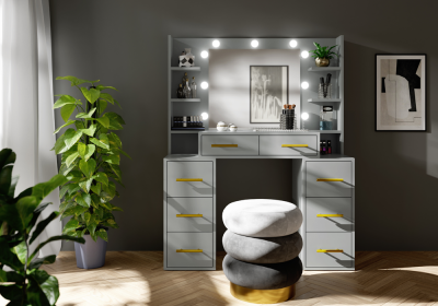 Toaletka z szufladami i półkami SPAIN - 4 kolory