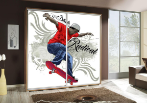 Szafa PENGRAF 205 z grafiką SKATE 2