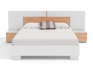 Łóżko 160 ze stolikami ZYTA biały_dąb riviera.png