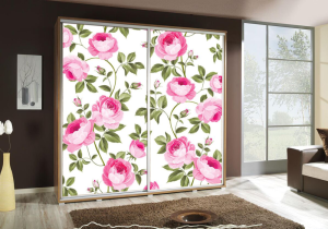 Szafa PENGRAF 205 z grafiką RÓŻE 1