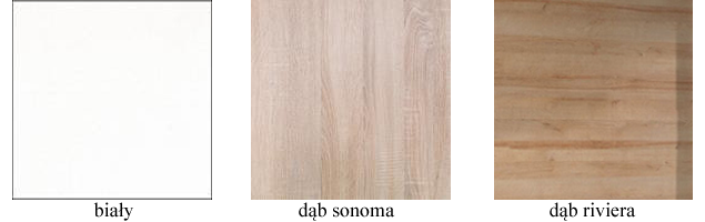 Kolory komody przesuwnej LUXOR MEBLE