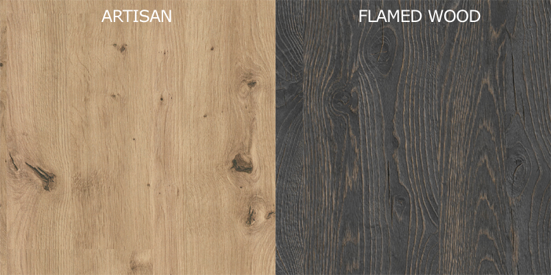 artisan + flamed wood