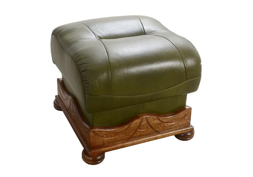 Pufa ze skóry naturalnej FORTKOM od LUXOR MEBLE