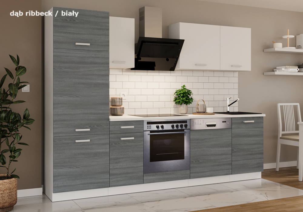 Meble kuchenne TONI dąb ribbeck / biały